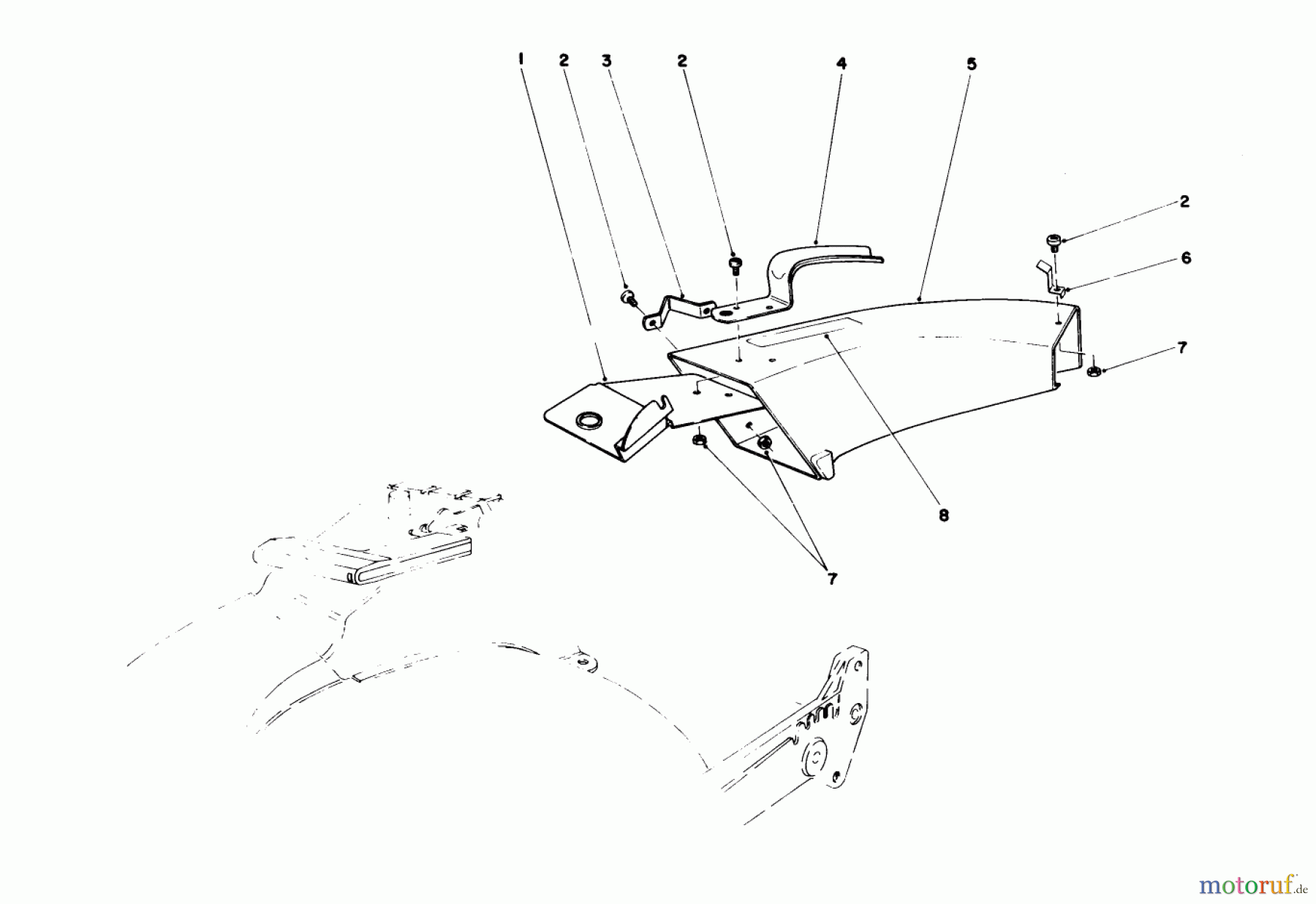  Toro Neu Mowers, Walk-Behind Seite 1 20581 - Toro Lawnmower, 1987 (7000001-7999999) SIDE DISCHARGE CHUTE MODEL NO. 59108 (OPTIONAL)