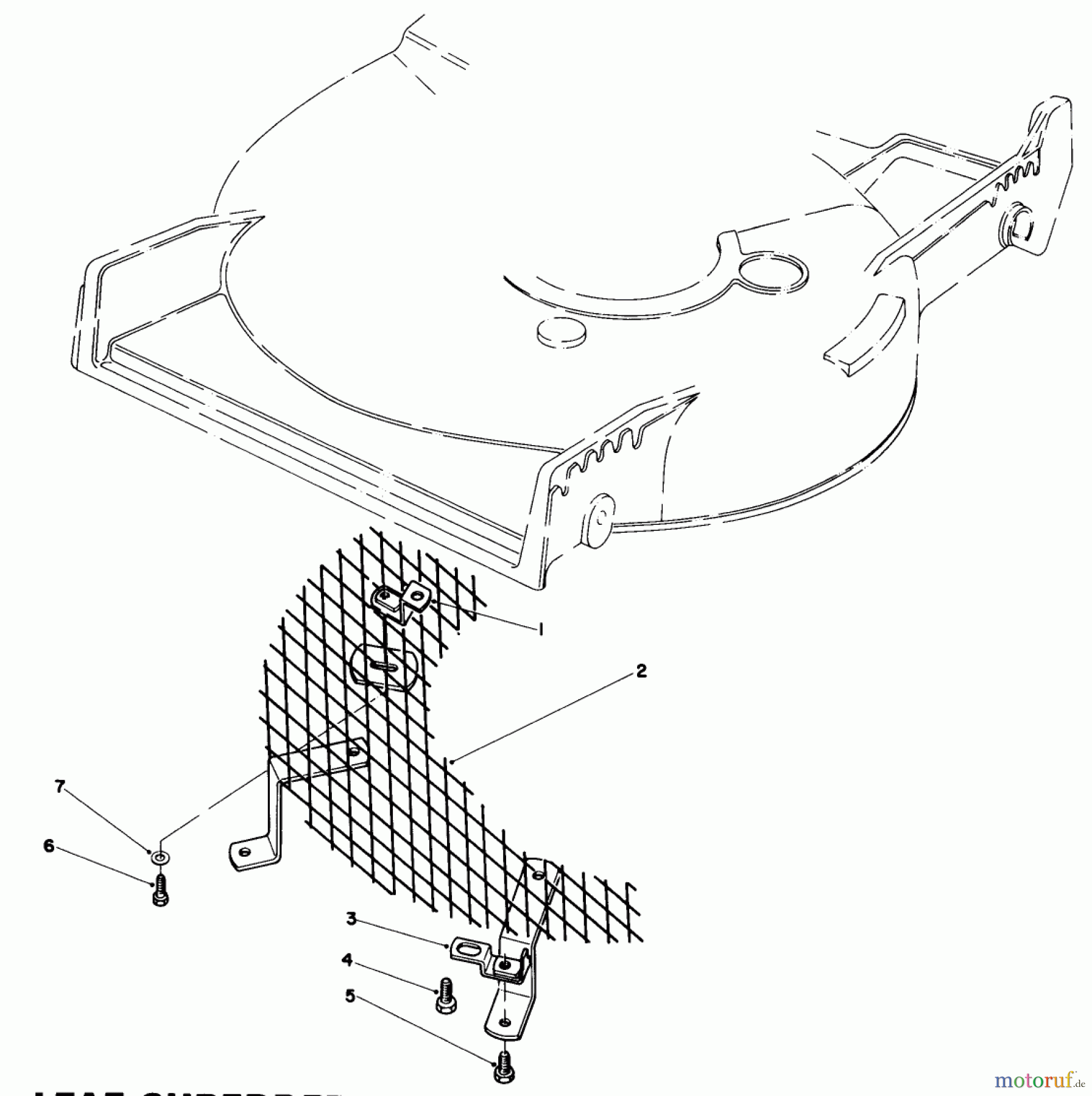  Toro Neu Mowers, Walk-Behind Seite 1 20588 - Toro Lawnmower, 1987 (7000001-7999999) LEAF SHREDDER KIT MODEL NO. 59157 (OPTIONAL)