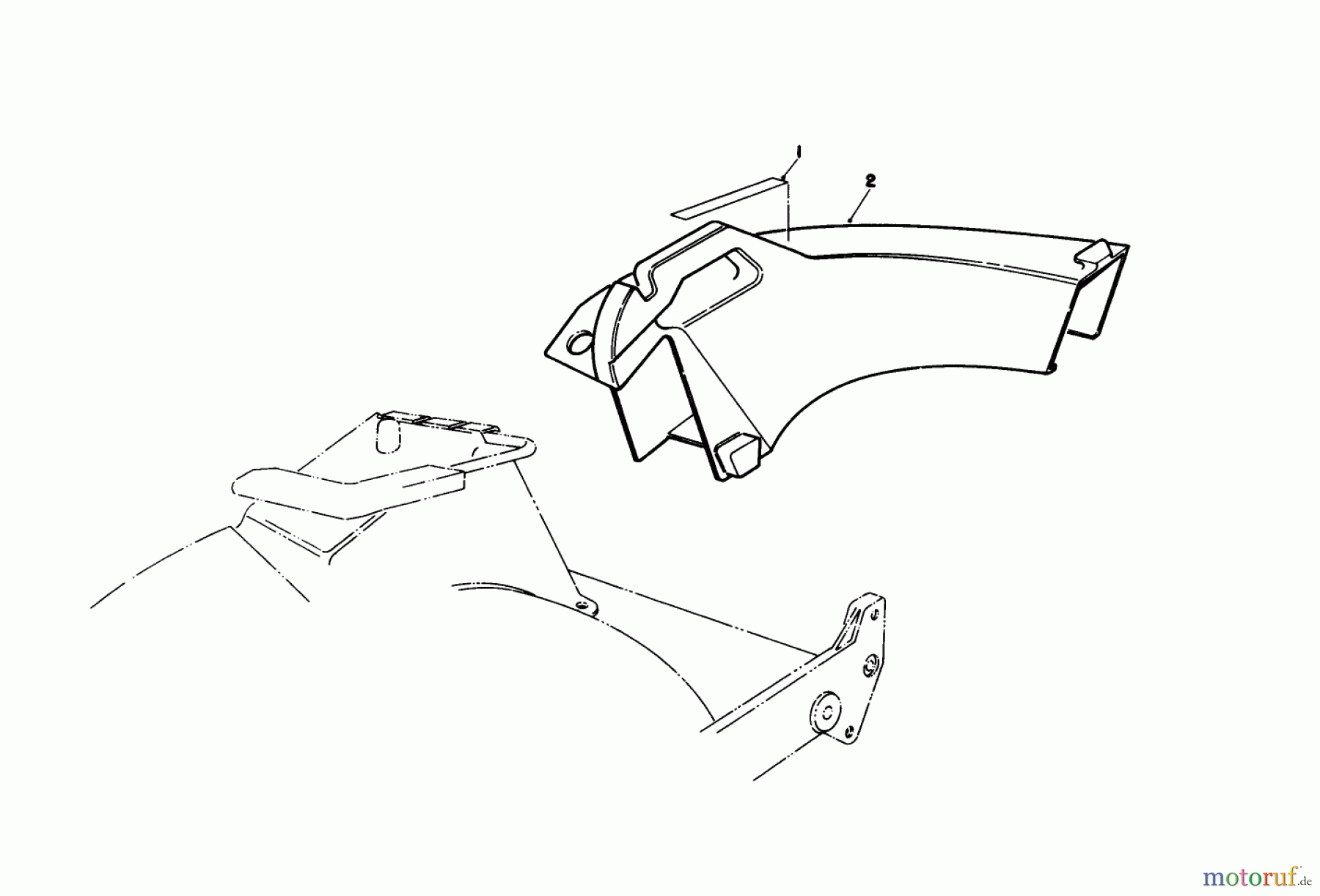  Toro Neu Mowers, Walk-Behind Seite 1 20588 - Toro Lawnmower, 1990 (0000001-0999999) SIDE DISCHARGE CHUTE MODEL NO. 59168 (OPTIONAL)