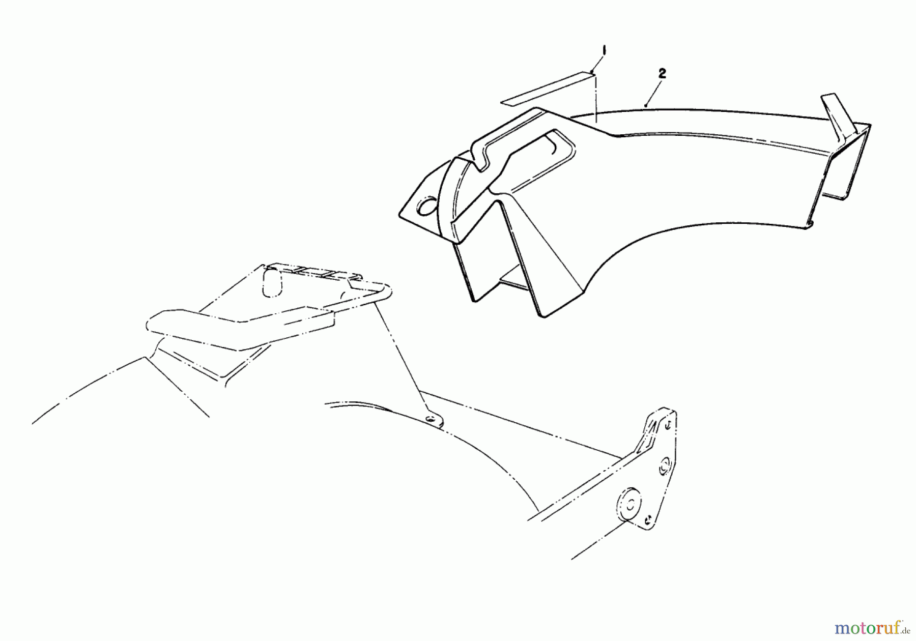  Toro Neu Mowers, Walk-Behind Seite 1 20622 - Toro Lawnmower, 1990 (0003102-0999999) SIDE DISCHARGE CHUTE MODEL NO 59168 (OPTIONAL)