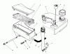 Toro 20627C - Lawnmower, 1986 (6000001-6999999) Listas de piezas de repuesto y dibujos AIR CLEANER & FUEL TANK ASSEMBLY