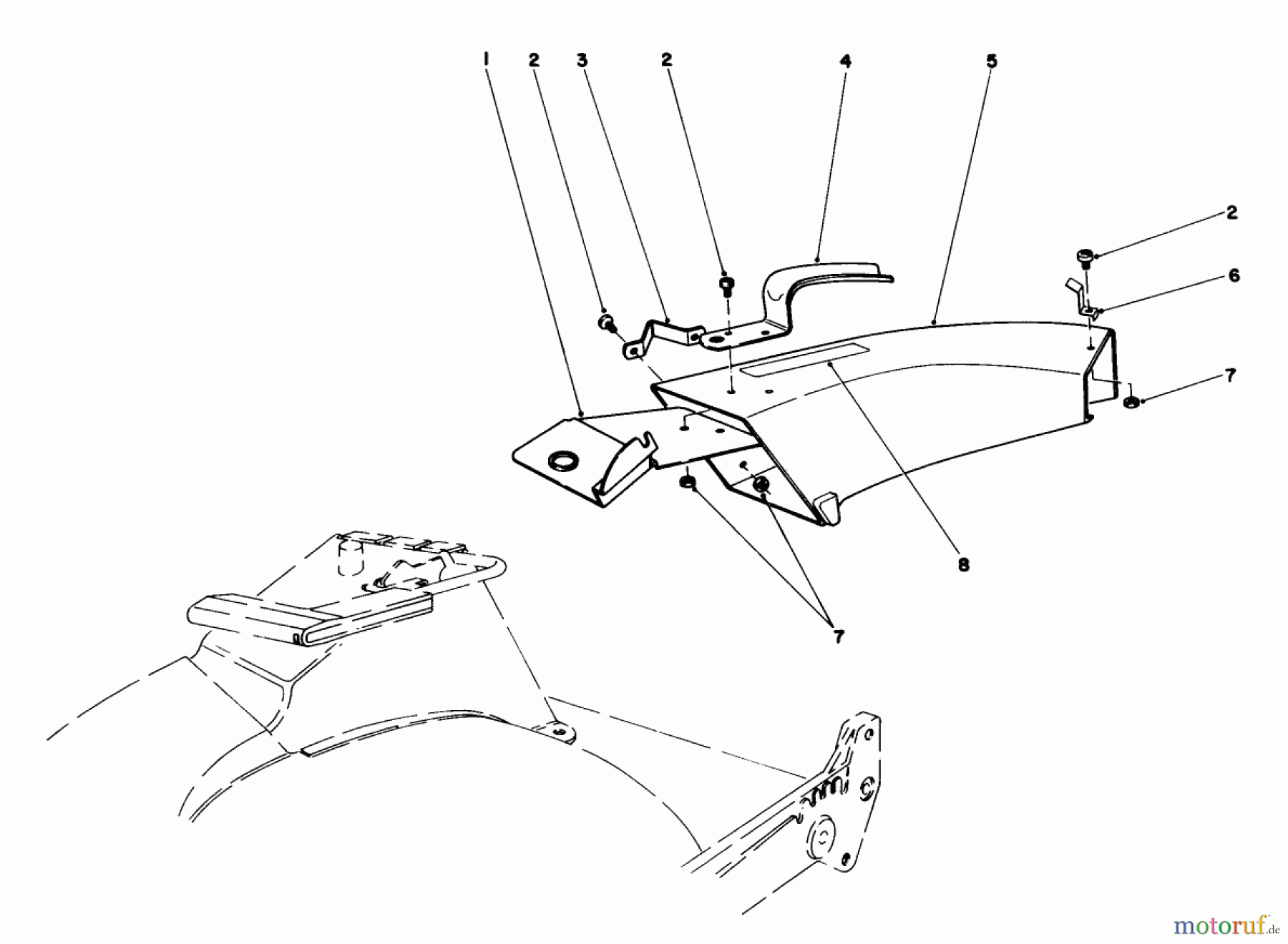  Toro Neu Mowers, Walk-Behind Seite 1 20680 - Toro Lawnmower, 1985 (5000001-5999999) SIDE DISCHARGE CHUTE MODEL NO. 59108 (OPTIONAL)