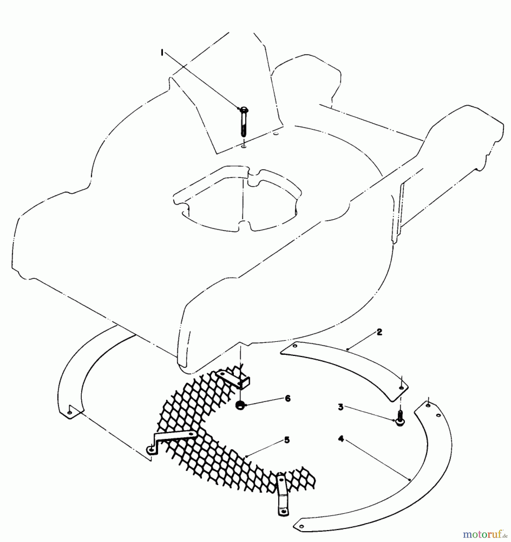  Toro Neu Mowers, Walk-Behind Seite 1 20698 - Toro Lawnmower, 1981 (1000001-1999999) LEAF SHREDDER KIT NO. 59100 (OPTIONAL)