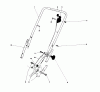 Toro 20700 - Lawnmower, 1978 (8000001-8999999) Listas de piezas de repuesto y dibujos HANDLE ASSEMBLY