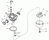 Toro 20700 - Lawnmower, 1980 (0000001-0999999) Listas de piezas de repuesto y dibujos CARBURETOR NO. 632050