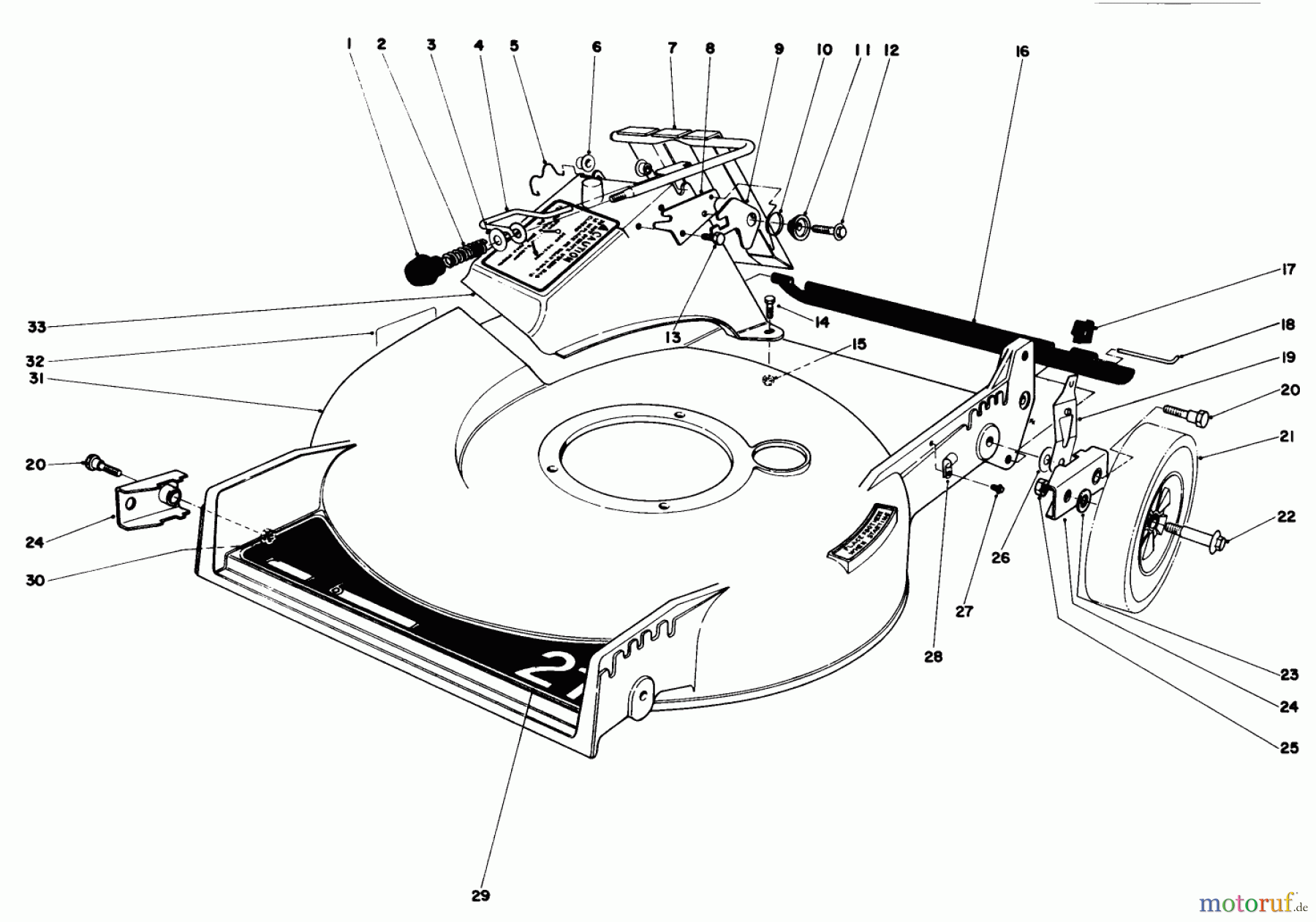  Toro Neu Mowers, Walk-Behind Seite 1 20700 - Toro Lawnmower, 1982 (2000001-2999999) HOUSING ASSEMBLY