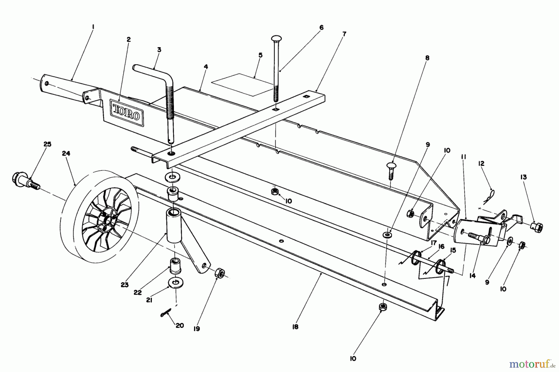  Toro Neu Mowers, Walk-Behind Seite 1 20705 - Toro Lawnmower, 1983 (3000001-3999999) DETHATCHER KIT MODEL NO. 57126 (OPTIONAL)