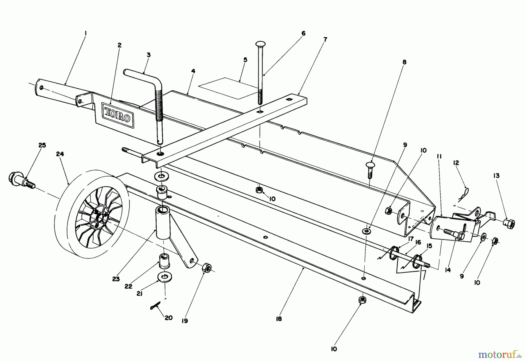  Toro Neu Mowers, Walk-Behind Seite 1 20715 - Toro Lawnmower, 1983 (3000001-3999999) DETHATCHER KIT MODEL NO. 59126 (OPTIONAL)