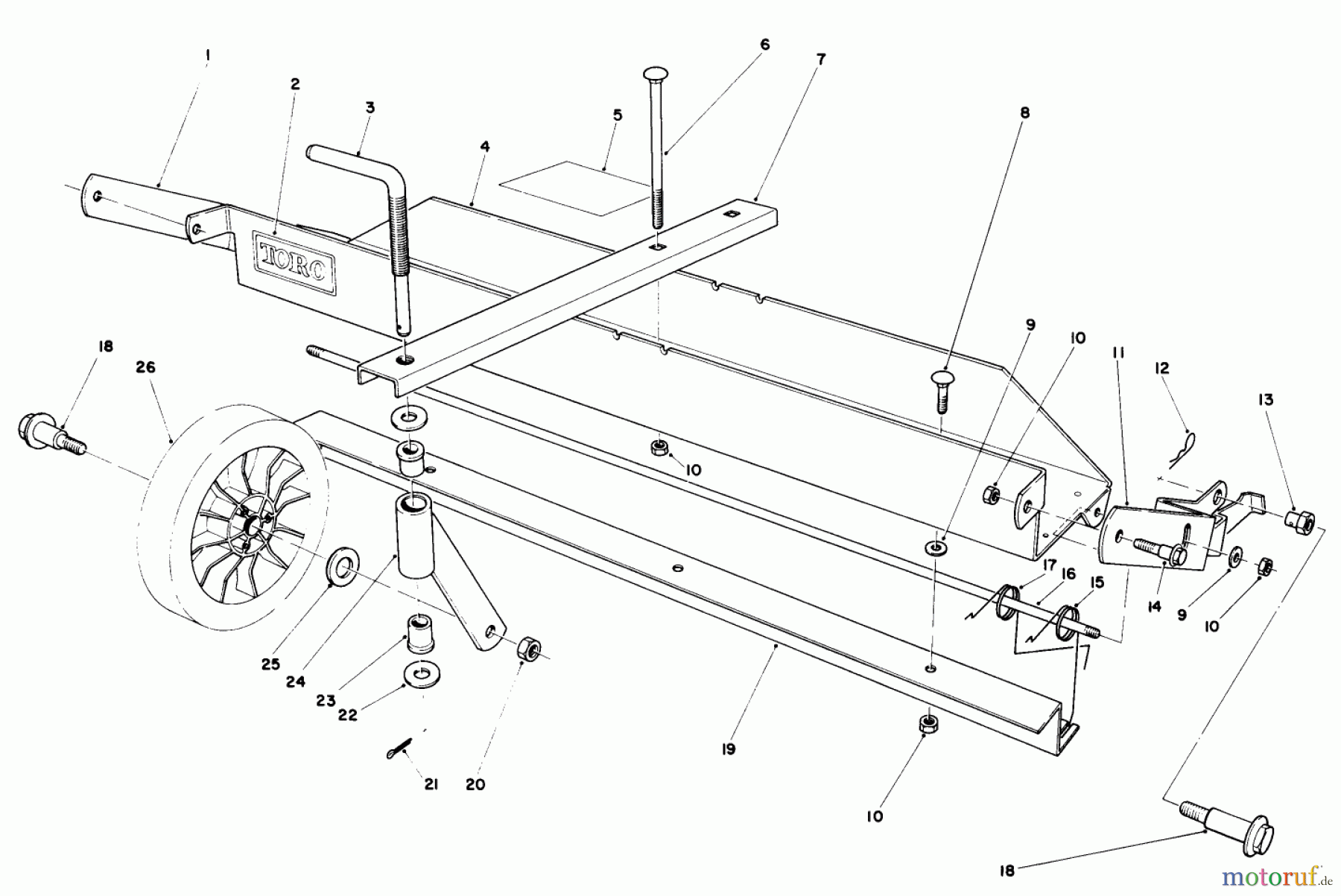  Toro Neu Mowers, Walk-Behind Seite 1 20715 - Toro Lawnmower, 1984 (4000001-4999999) DETHATCHER KIT MODEL NO. 59126 (OPTIONAL)