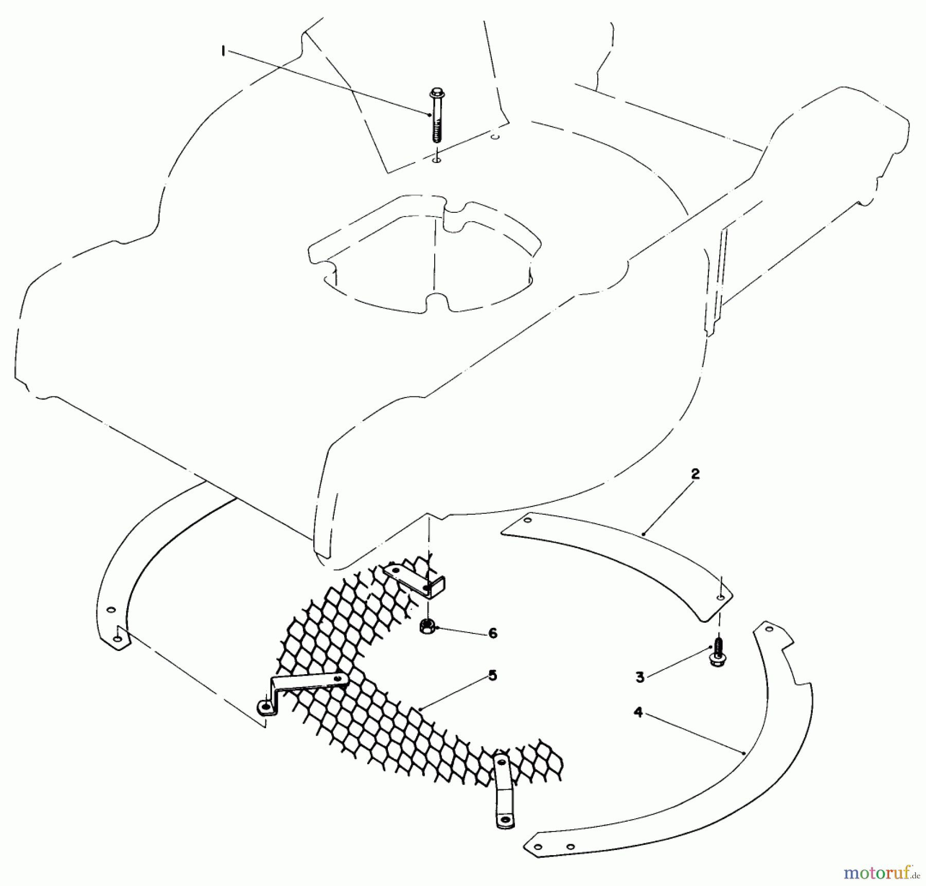  Toro Neu Mowers, Walk-Behind Seite 1 20742 - Toro Lawnmower, 1984 (4000001-4999999) LEAF SHREDDER KIT NO. 59101 (OPTIONAL)