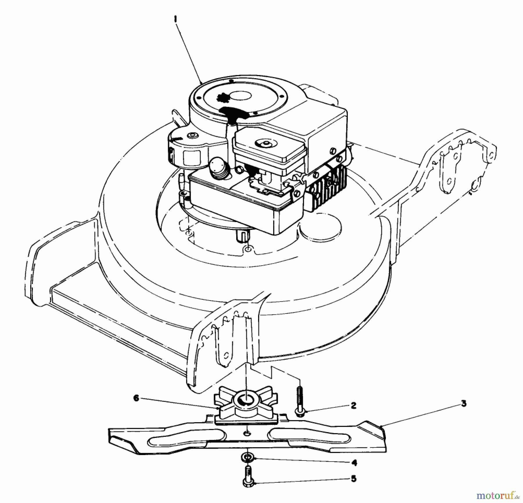  Toro Neu Mowers, Walk-Behind Seite 1 20742C - Toro Lawnmower, 1985 (5000001-5999999) ENGINE ASSEMBLY