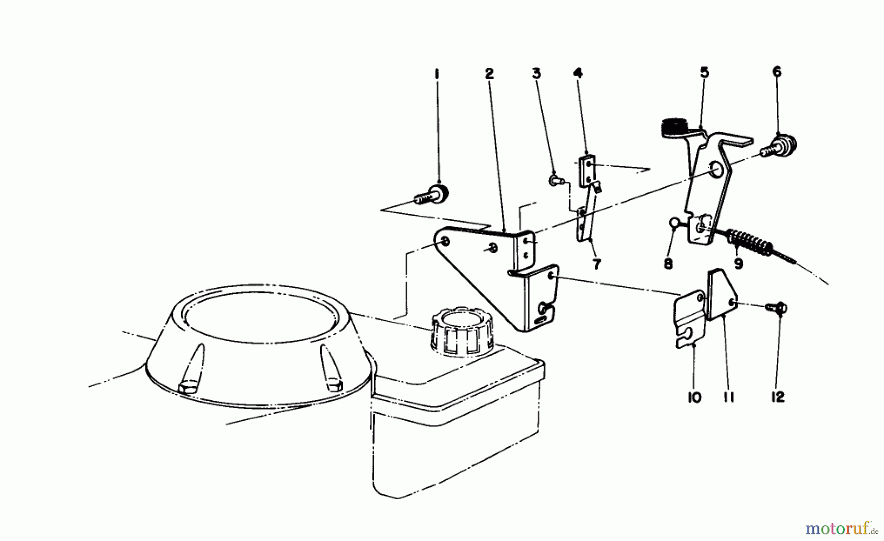  Toro Neu Mowers, Walk-Behind Seite 1 20746C - Toro Lawnmower, 1988 (8000001-8999999) BRAKE ASSEMBLY