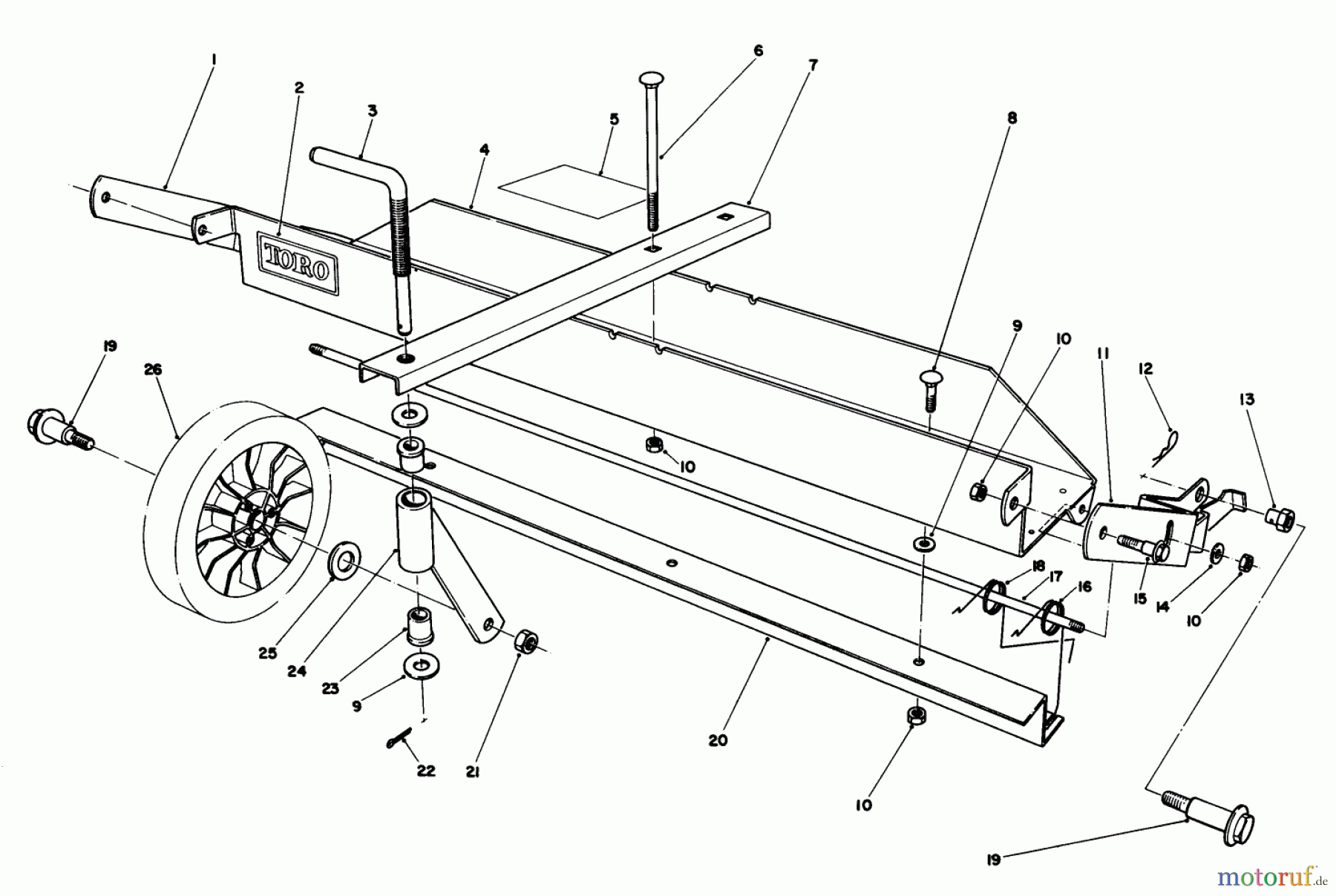  Toro Neu Mowers, Walk-Behind Seite 1 20747 - Toro Lawnmower, 1985 (5000001-5999999) DETHATCHER KIT MODEL NO. 59126 (OPTIONAL)