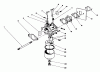 Toro 20747C - Lawnmower, 1987 (7000001-7999999) Listas de piezas de repuesto y dibujos CARBURETOR ASSEMBLY (MODEL NO. 47PG6)