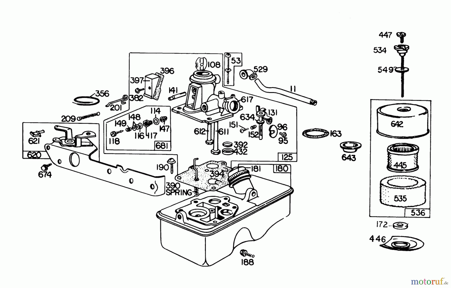  Toro Neu Mowers, Walk-Behind Seite 1 20750 - Toro Lawnmower, 1978 (8000001-8999999) BRIGGS & STRATTON MODEL 110908-0424-01 AND 110908-0405-01