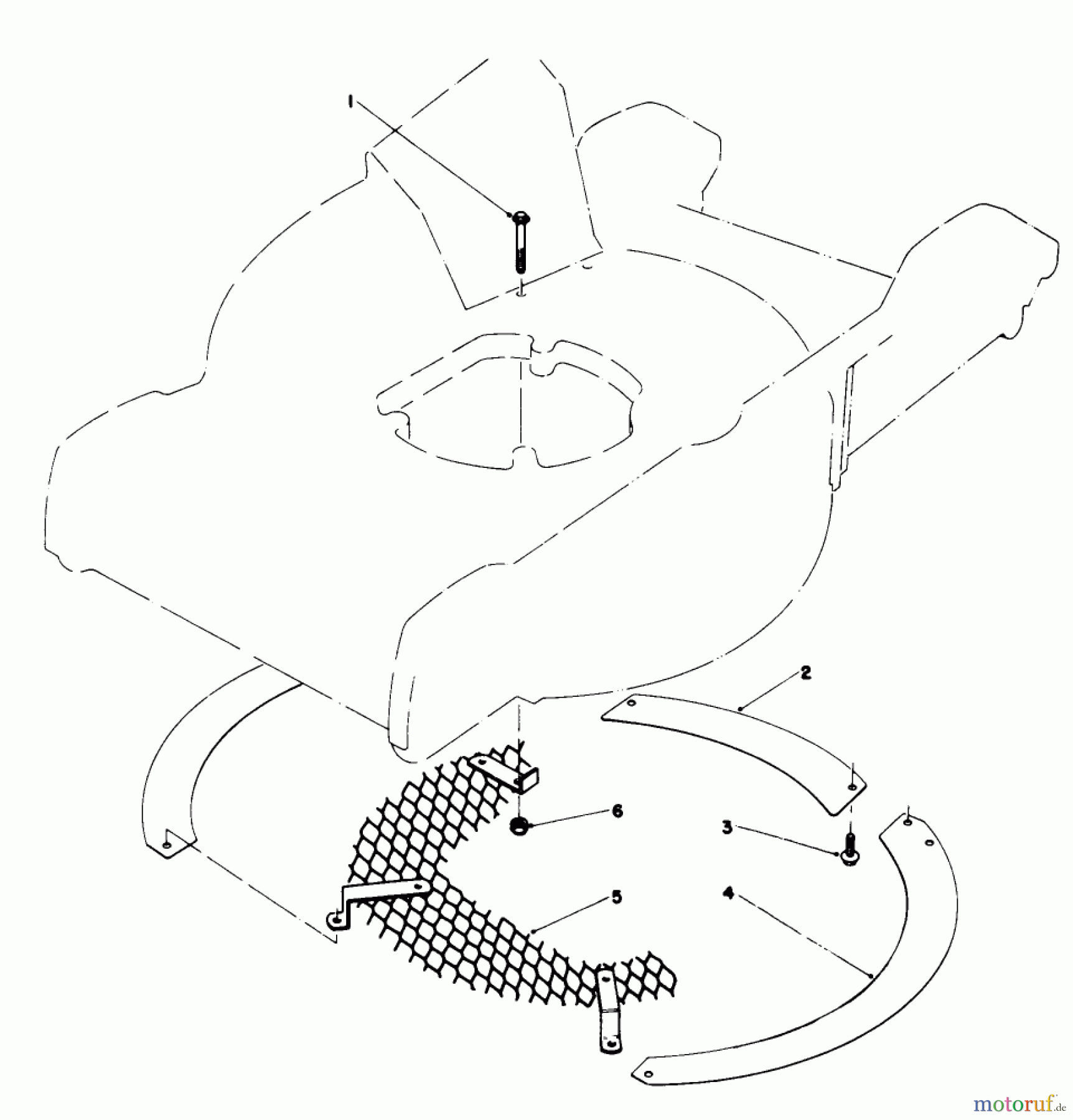  Toro Neu Mowers, Walk-Behind Seite 1 20758 - Toro Lawnmower, 1983 (3000001-3999999) LEAF SHREDDER KIT NO. 59100 (OPTIONAL)