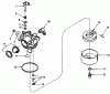 Toro 20762 - Lawnmower, 1979 (9000001-9999999) Listas de piezas de repuesto y dibujos CARBURETOR NO. 632050