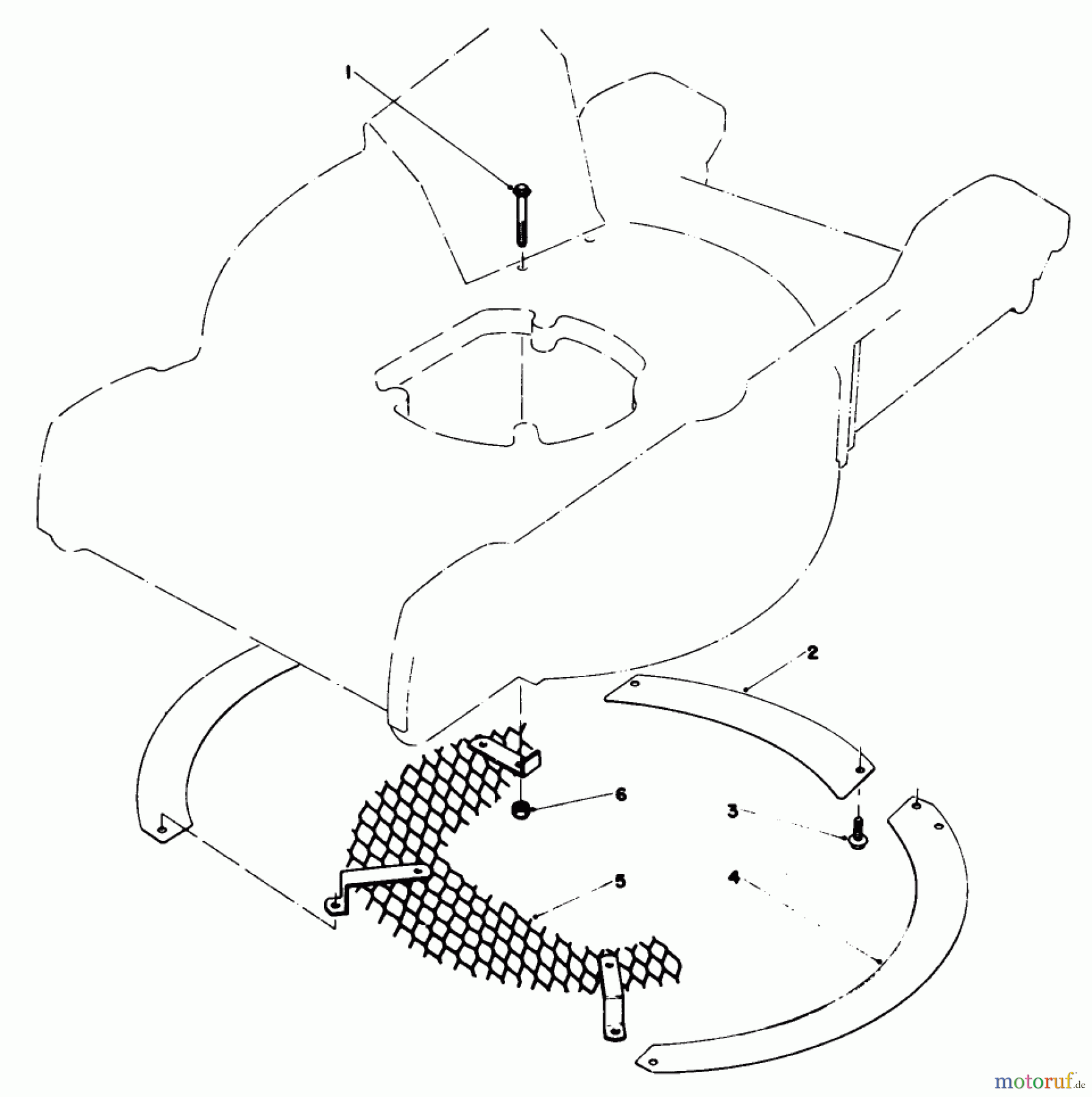  Toro Neu Mowers, Walk-Behind Seite 1 20762 - Toro Lawnmower, 1981 (1000001-1999999) LEAF SHREDDER KIT NO. 59100 (OPTIONAL)