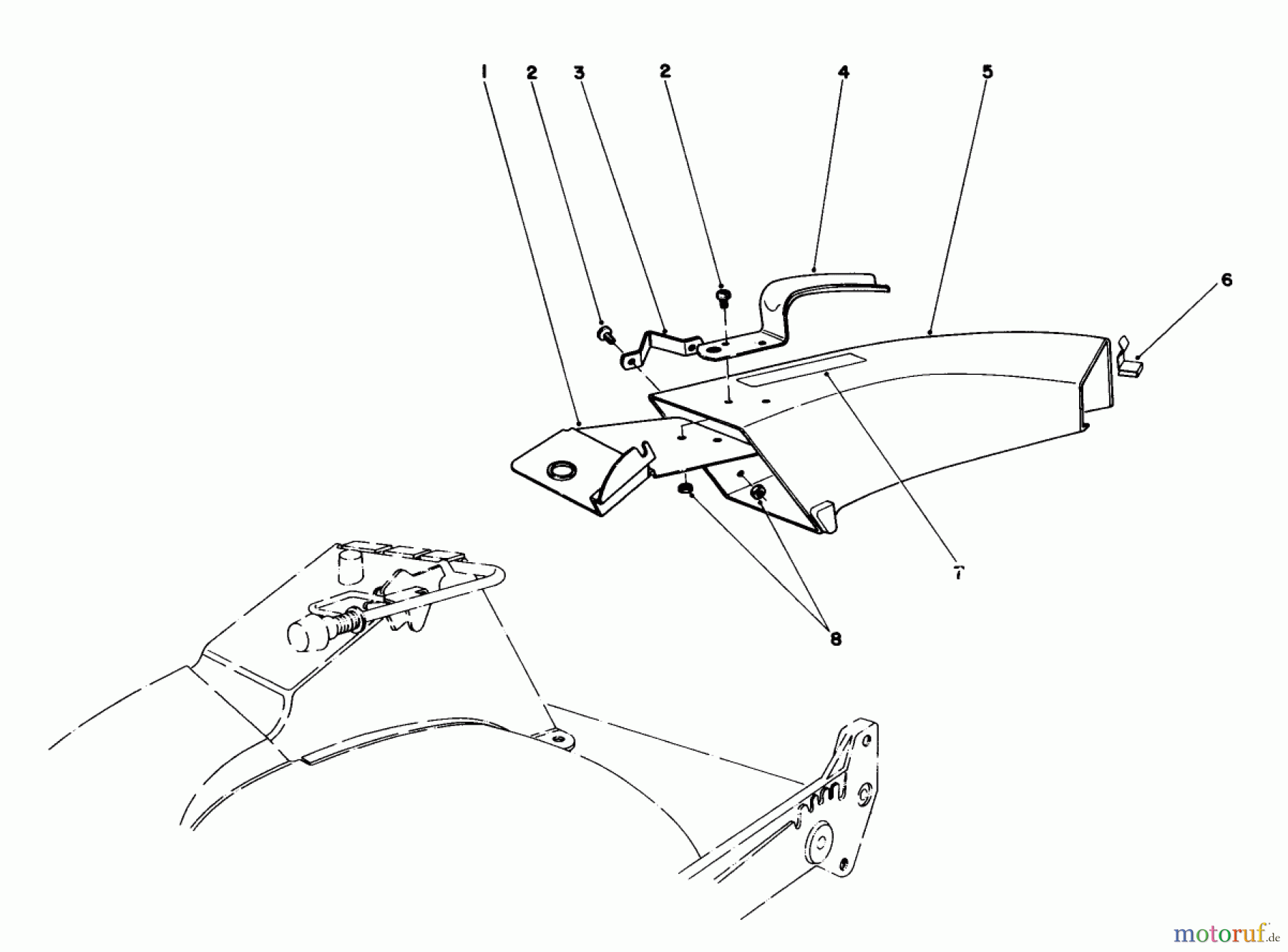  Toro Neu Mowers, Walk-Behind Seite 1 20773 - Toro Lawnmower, 1983 (3000001-3999999) SIDE DISCHARGE CHUTE MODEL NO. 59108 (OPTIONAL)