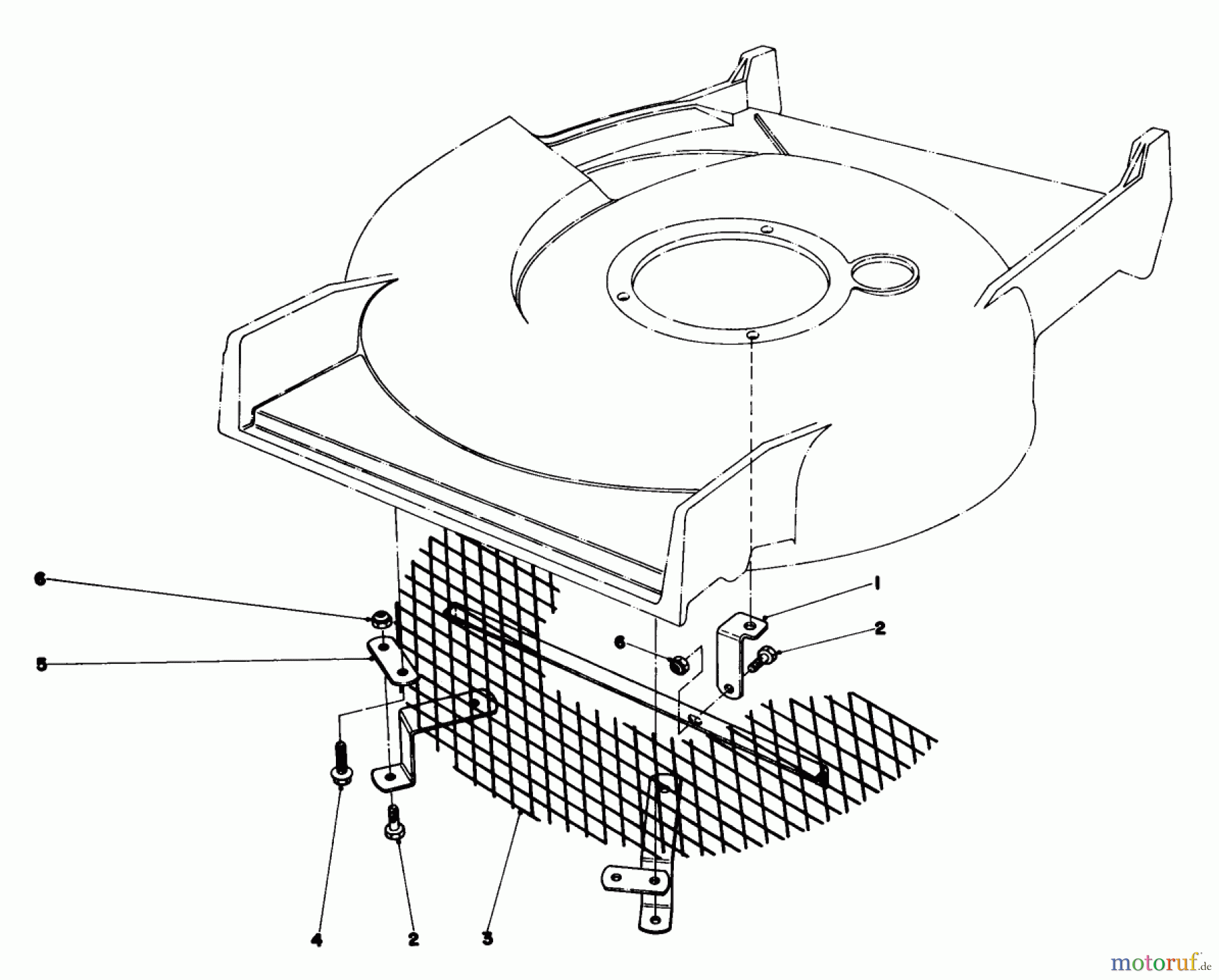  Toro Neu Mowers, Walk-Behind Seite 1 20775 - Toro Lawnmower, 1981 (1000001-1999999) LEAF SHREDDER KIT NO. 59105 (OPTIONAL)