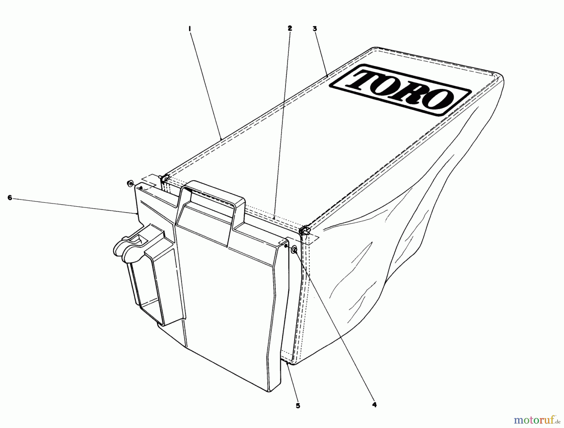  Toro Neu Mowers, Walk-Behind Seite 1 20780C - Toro Lawnmower, 1987 (7000001-7999999) GRASS BAG ASSEMBLY NO. 11-9469