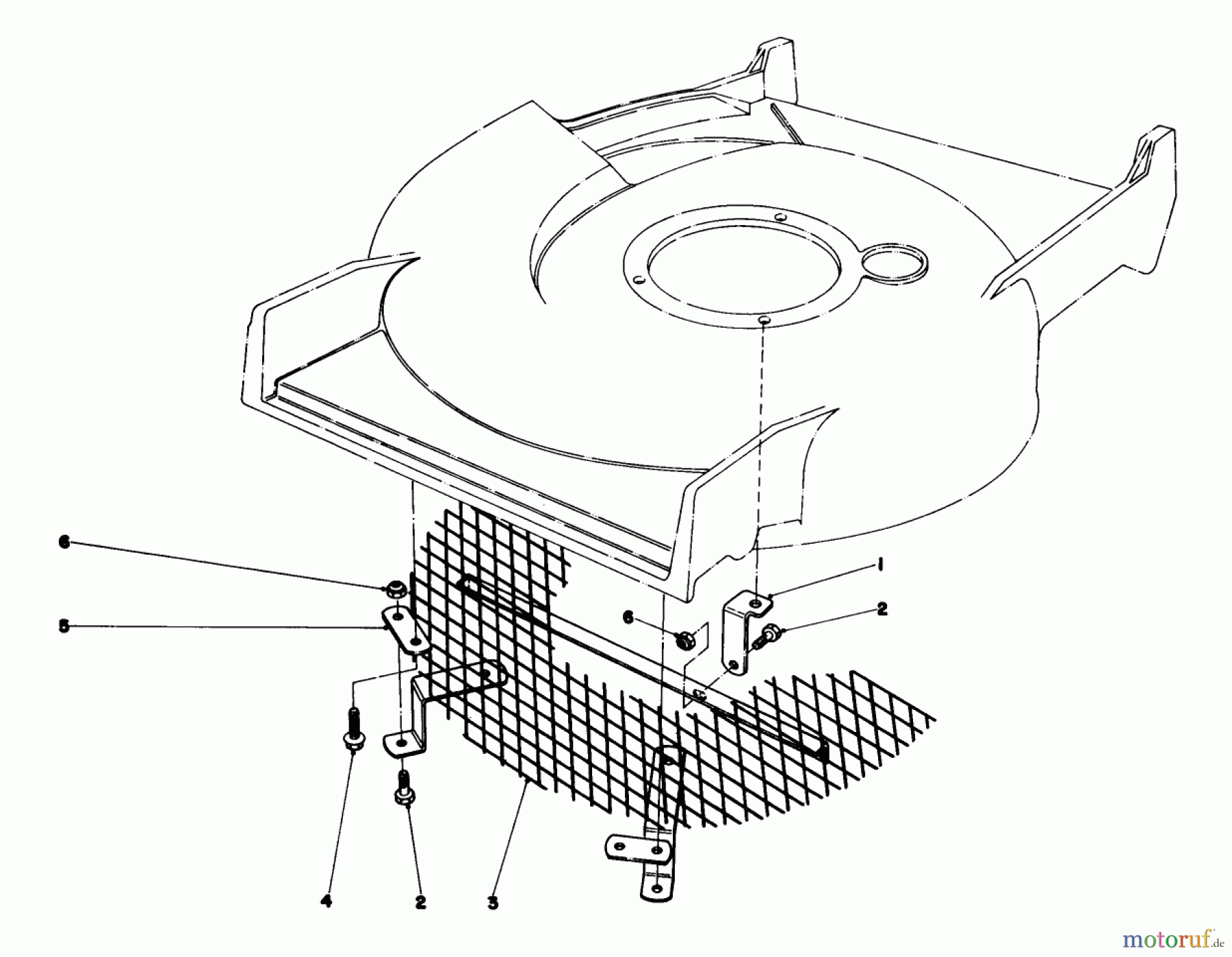  Toro Neu Mowers, Walk-Behind Seite 1 20785 - Toro Lawnmower, 1981 (1000001-1999999) LEAF SHREDDER KIT NO. 59105 (OPTIONAL)