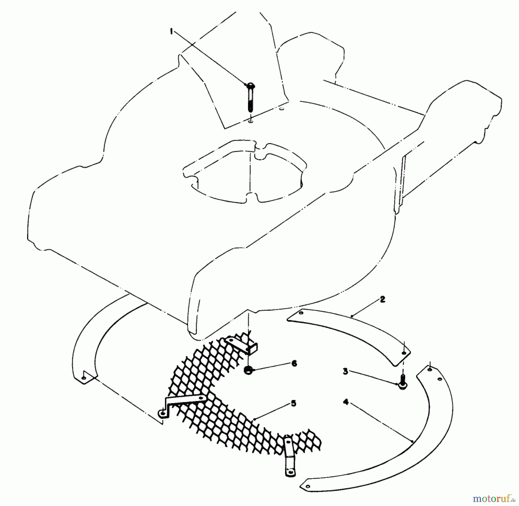  Toro Neu Mowers, Walk-Behind Seite 1 20788 - Toro Lawnmower, 1980 (0000001-0999999) LEAF SHREDDER KIT NO. 59100 (OPTIONAL)