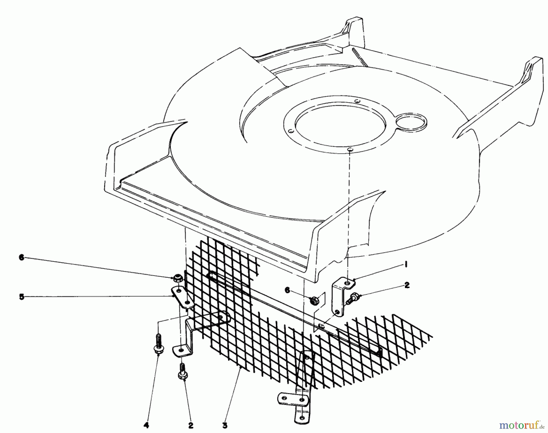  Toro Neu Mowers, Walk-Behind Seite 1 20810 - Toro Lawnmower, 1981 (1000001-1999999) LEAF SHREDDER KIT NO. 59105 (OPTIONAL)