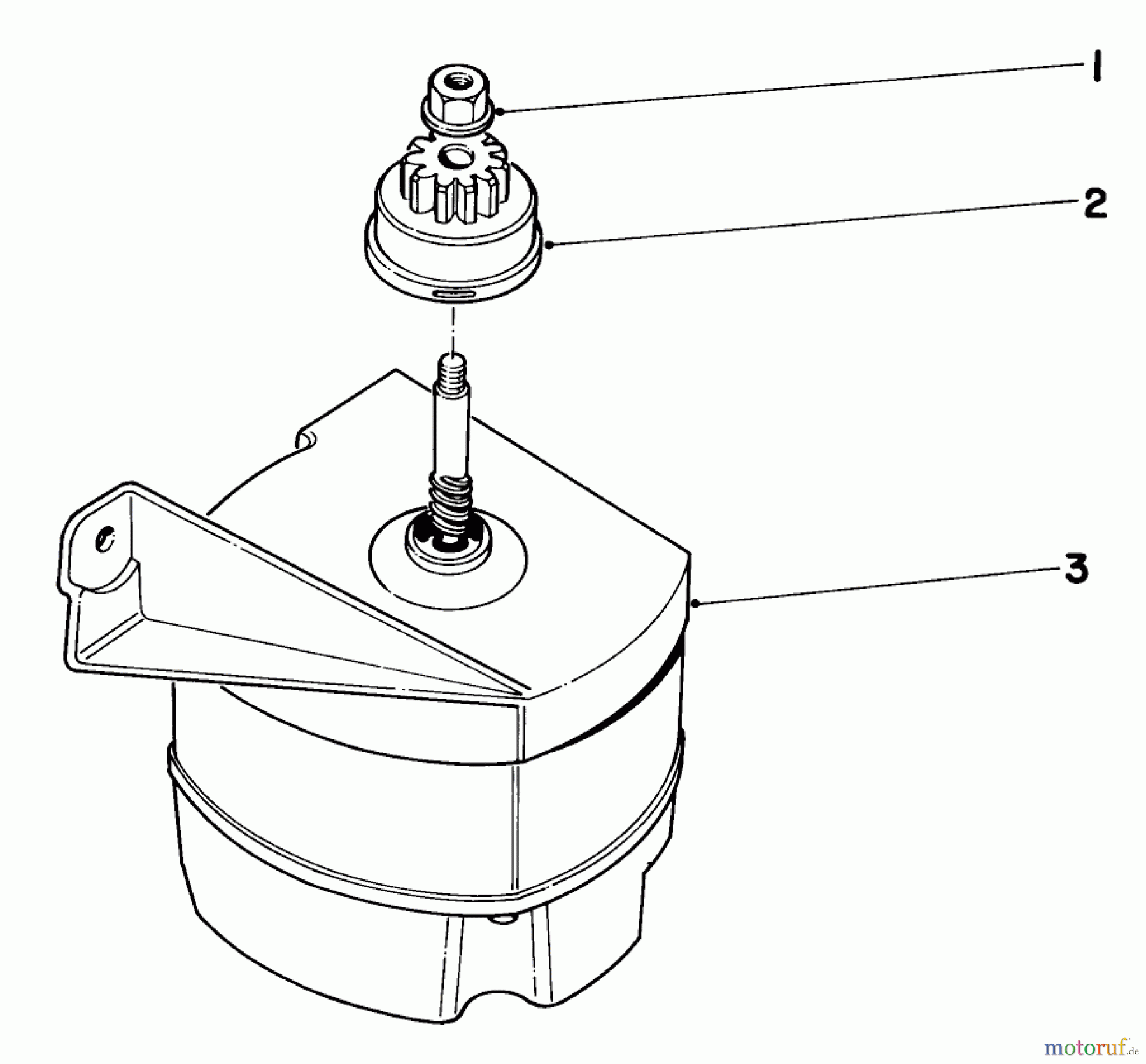  Toro Neu Mowers, Walk-Behind Seite 2 21172 - Toro Guardian Lawnmower, 1972 (2000001-2999999) STARTER MOTOR