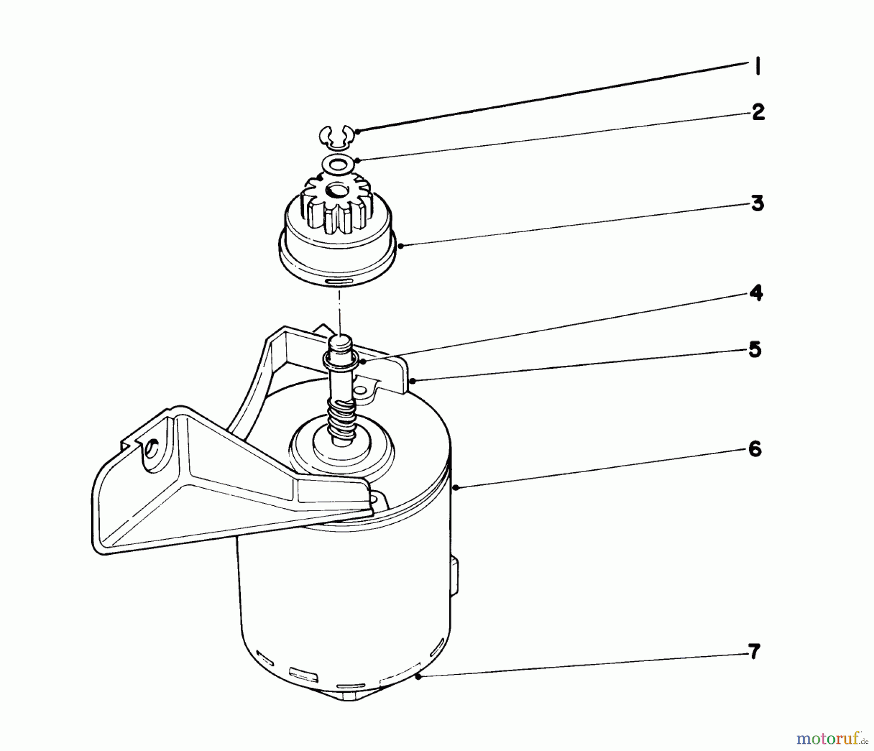  Toro Neu Mowers, Walk-Behind Seite 2 21738 - Toro Whirlwind Lawnmower, 1979 (9000001-9999999) STARTER MOTOR