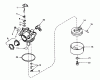 Toro 21738 - Whirlwind Lawnmower, 1981 (1000001-1999999) Listas de piezas de repuesto y dibujos CARBURETOR NO. 632050