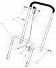 Toro 22005 - Lawnmower, 1984 (4000001-4999999) Listas de piezas de repuesto y dibujos HANDLE ASSEMBLY
