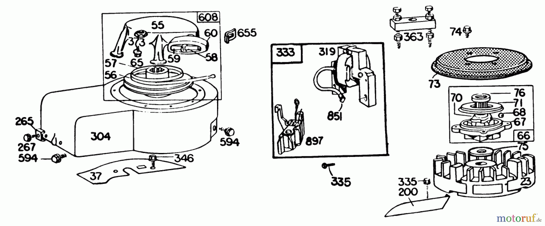  Toro Neu Mowers, Walk-Behind Seite 2 22020 - Toro Lawnmower, 1983 (3000001-3999999) ENGINE BRIGGS & STRATTON MODEL 131922-0163-01 #1