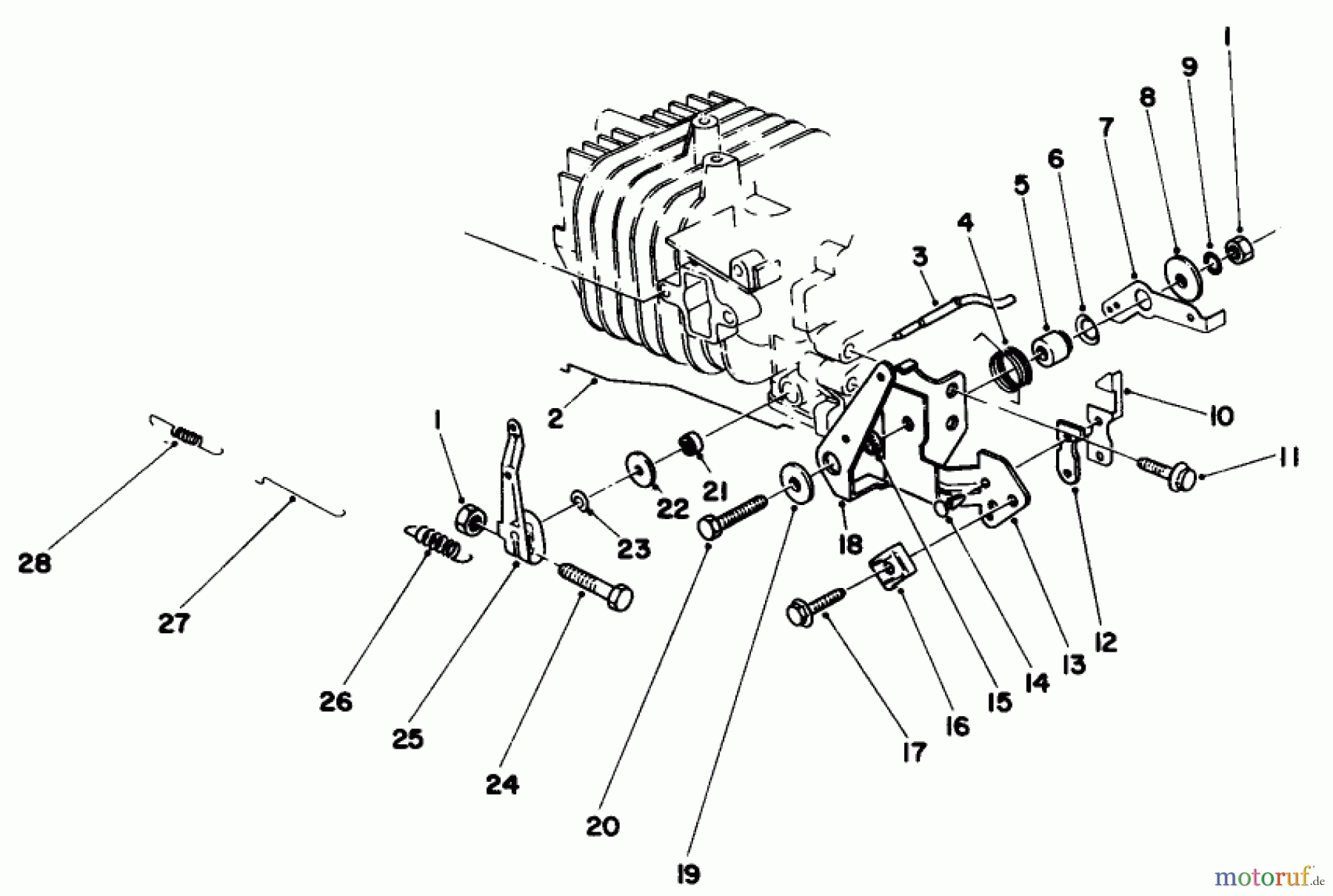  Toro Neu Mowers, Walk-Behind Seite 2 22025 - Toro Lawnmower, 1985 (5000001-5999999) GOVERNOR ASSEMBLY