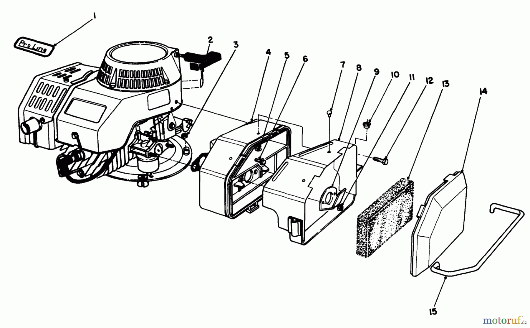  Toro Neu Mowers, Walk-Behind Seite 2 22025 - Toro Lawnmower, 1989 (9000001-9999999) ENGINE ASSEMBLY