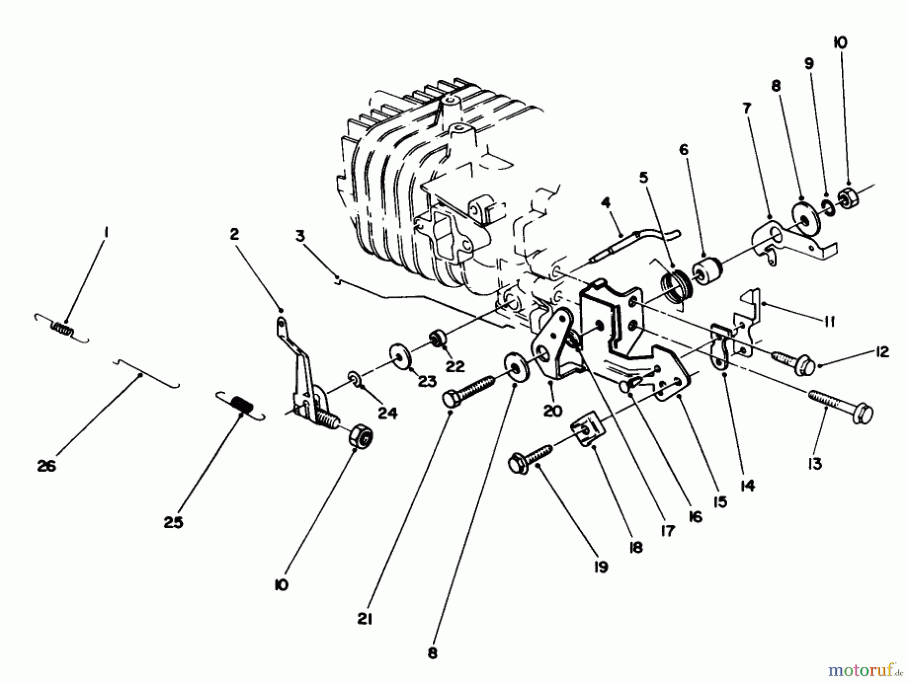  Toro Neu Mowers, Walk-Behind Seite 2 22025 - Toro Lawnmower, 1990 (0000001-0999999) GOVERNOR ASSEMBLY (MODEL NO. 47PK9-3)