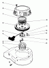 Toro 22035 - Lawnmower, 1988 (8000001-8002989) Listas de piezas de repuesto y dibujos ENGINE ASSEMBLY MODEL NO. 47PH7 #6