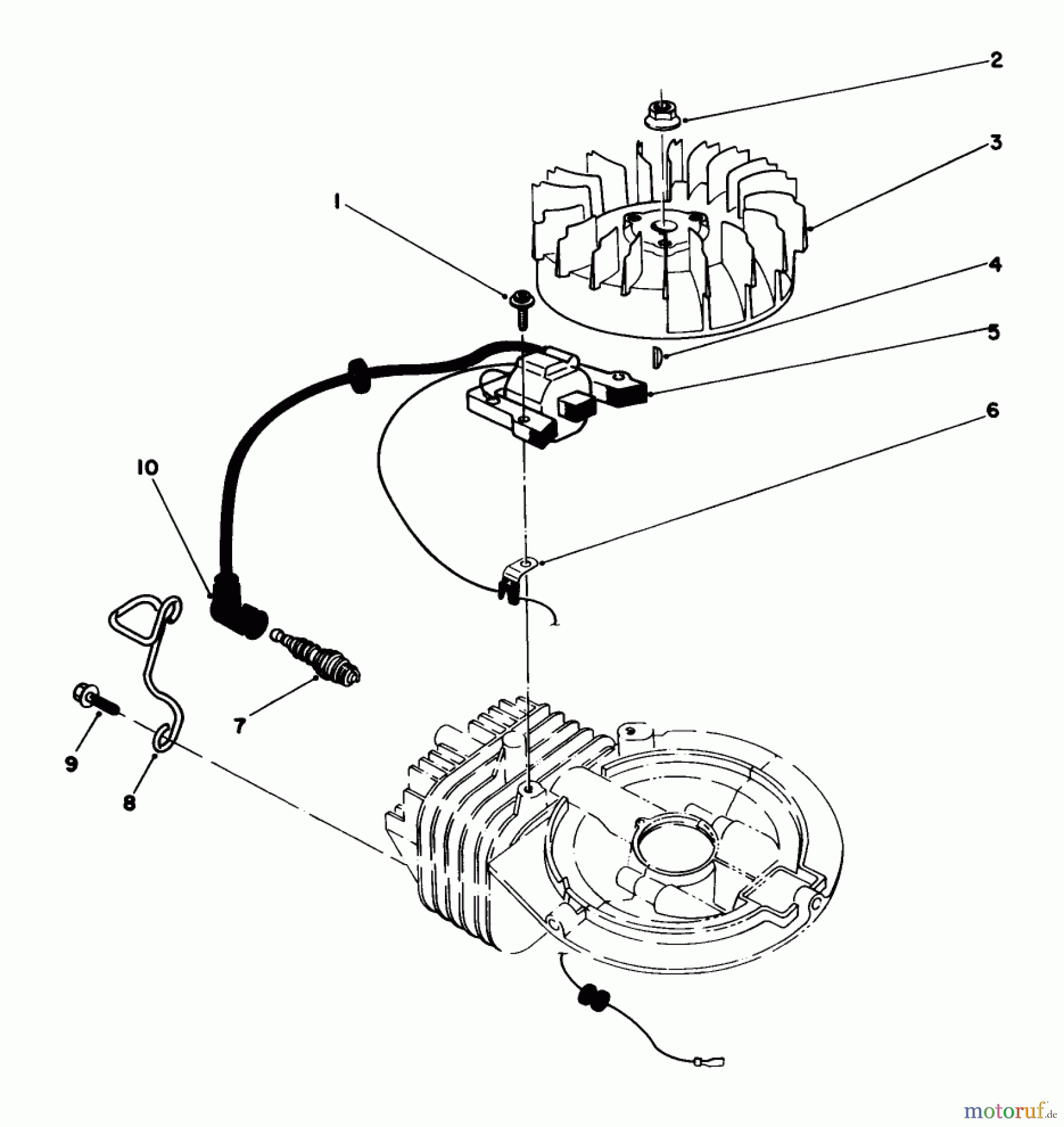  Toro Neu Mowers, Walk-Behind Seite 2 22035C - Toro Lawnmower, 1989 (9000001-9999999) FLYWHEEL AND MAGNETO ASSEMBLY (MODEL NO. 47PJ8)