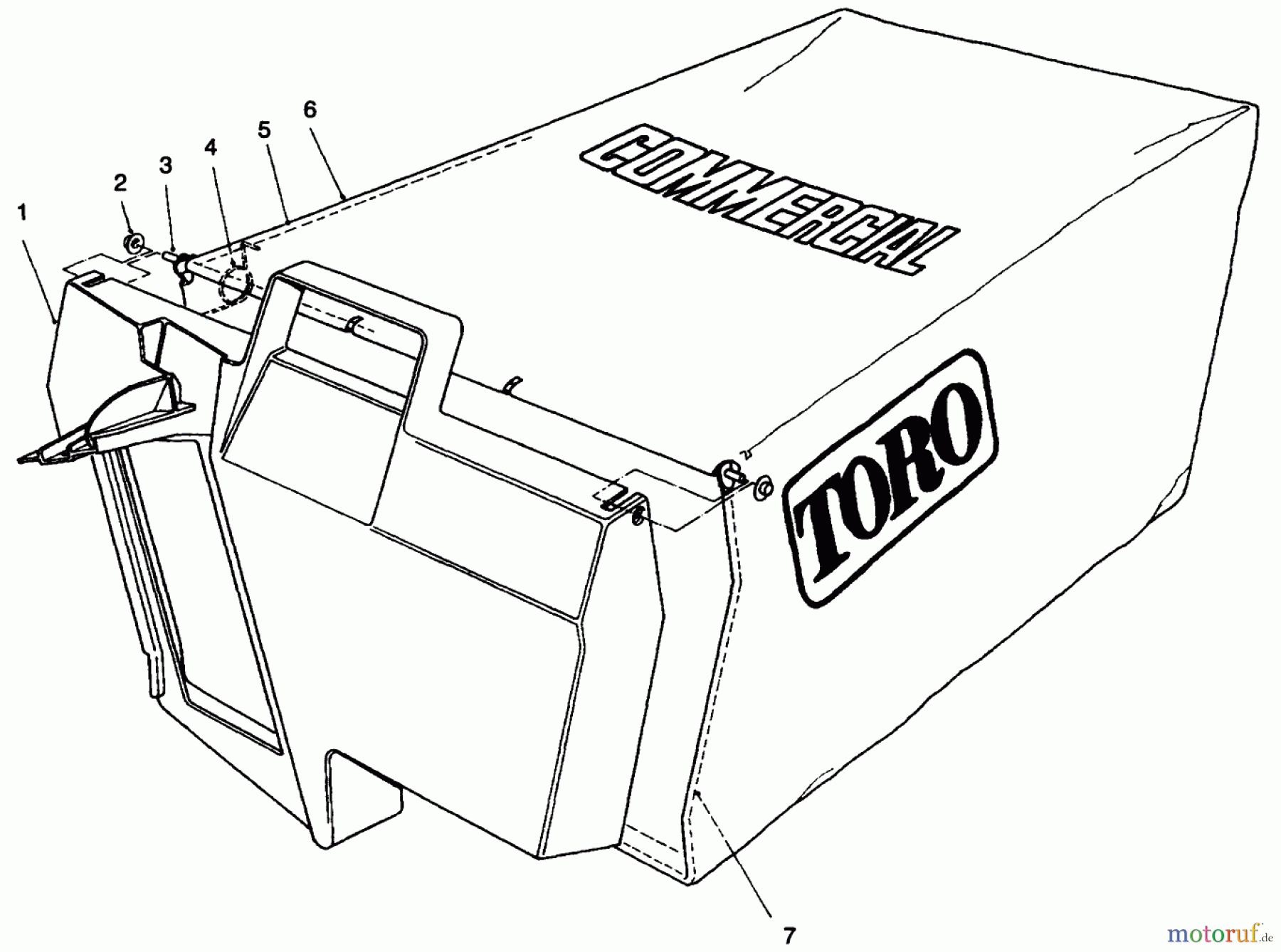  Toro Neu Mowers, Walk-Behind Seite 2 22037BC - Toro Lawnmower, 1995 (5900001-5999999) GRASS BAG ASSEMBLY NO. 11-5609