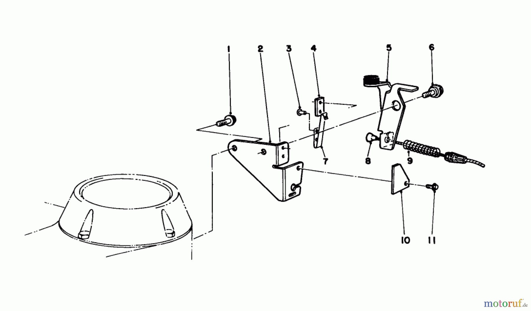  Toro Neu Mowers, Walk-Behind Seite 2 22040 - Toro Lawnmower, 1993 (3900001-3999999) BRAKE ASSEMBLY