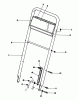 Toro 22043 - Lawnmower, 1993 (3900965-3999999) Listas de piezas de repuesto y dibujos HANDLE ASSEMBLY