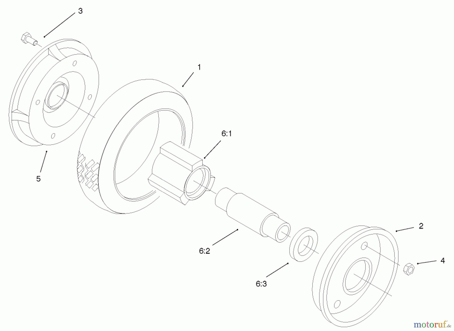  Toro Neu Mowers, Walk-Behind Seite 2 22043 - Toro Recycler Mower, 2001 (210000001-210999999) REAR WHEEL AND TIRE ASSEMBLY NO. 74-1720