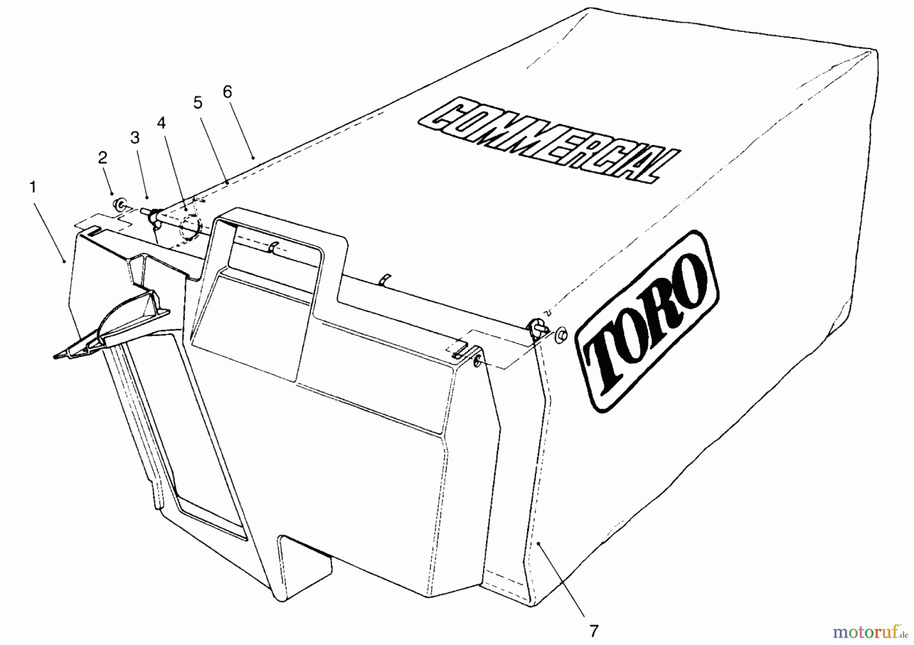  Toro Neu Mowers, Walk-Behind Seite 2 22150 - Toro Lawnmower, 1996 (6900001-6999999) GRASS BAG ASSEMBLY NO. 11-5609