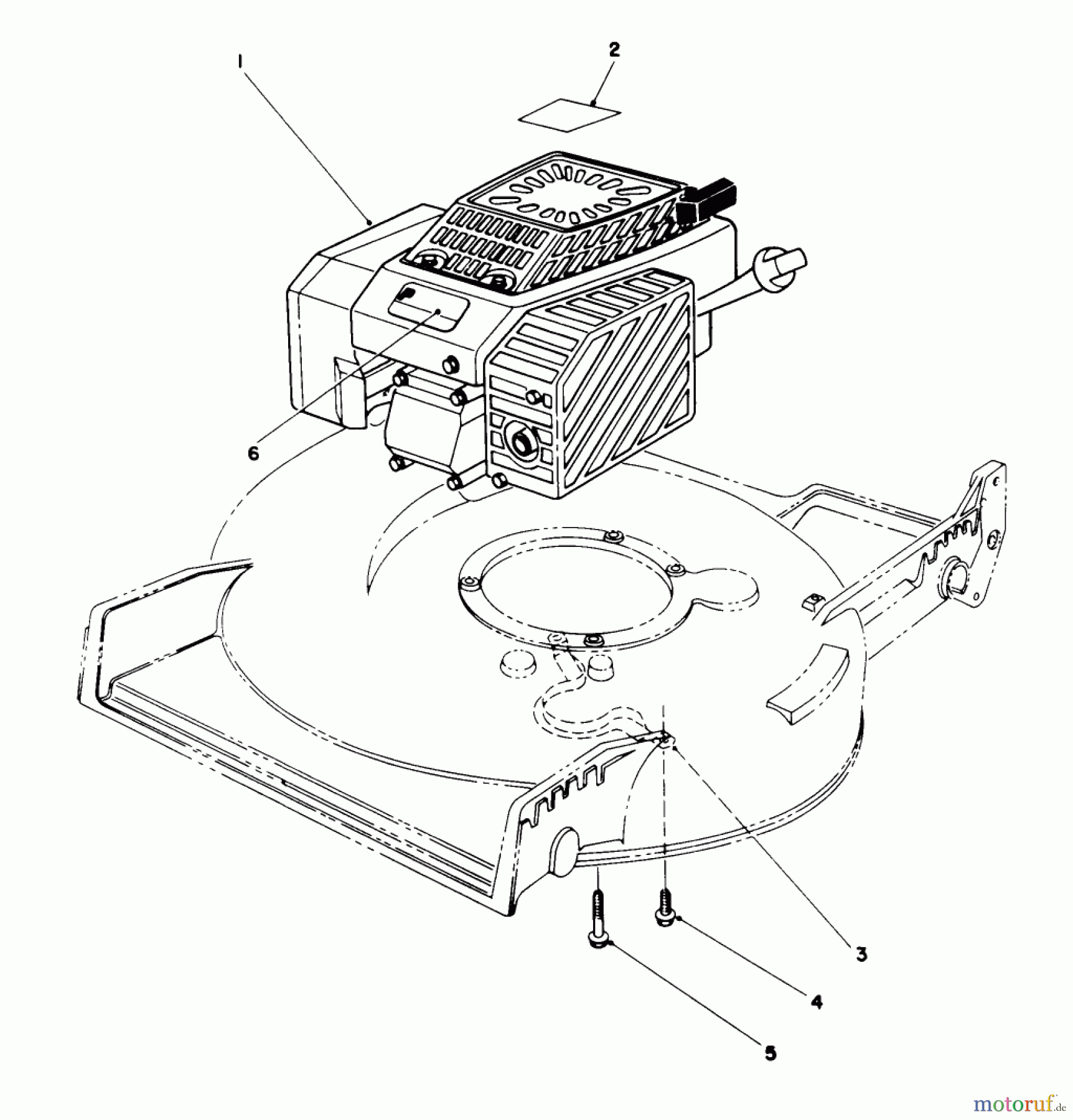  Toro Neu Mowers, Walk-Behind Seite 2 22151 - Toro Lawnmower, 1994 (4900001-4999999) ENGINE ASSEMBLY