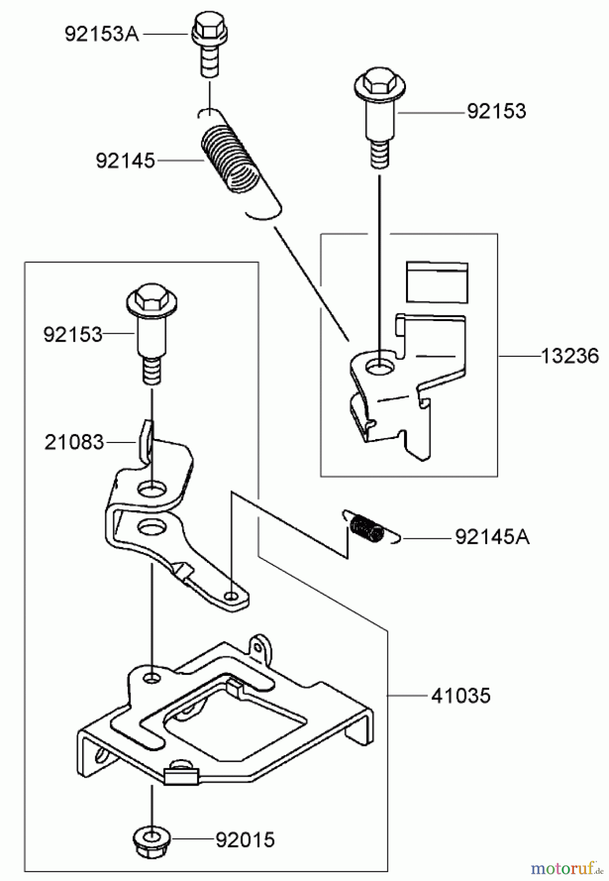  Toro Neu Mowers, Walk-Behind Seite 2 22164 (PT21) - Toro PT21 Trim Mower, 2007 (270000001-270003000) BRAKE AND COVER ASSEMBLY KAWASAKI FJ180V-AS28