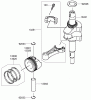 Toro 22191 - 21" Heavy-Duty Recycler/Rear Bagger Lawn Mower, 2007 (270000001-270999999) Listas de piezas de repuesto y dibujos PISTON AND CRANKSHAFT ASSEMBLY KAWASAKI FJ180V-AS36