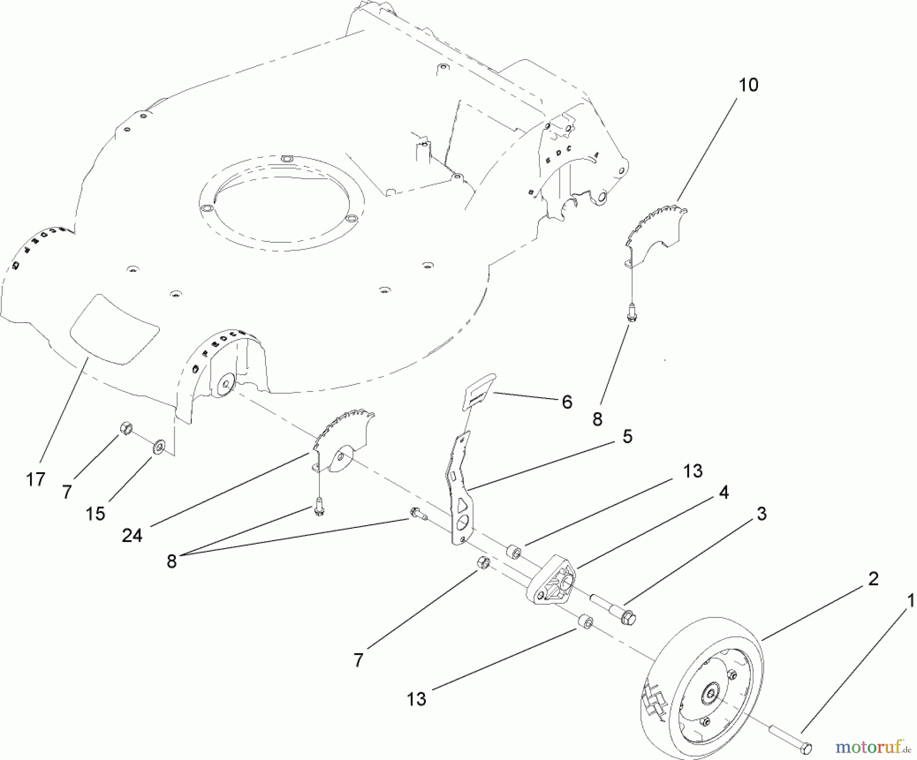  Toro Neu Mowers, Walk-Behind Seite 2 22194 (PT21) - Toro PT21 Trim Mower, 2007 (270000001-270999999) HEIGHT-OF-CUT ASSEMBLY