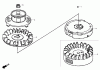 Toro 22196 - 21" Heavy-Duty Recycler/Rear Bagger Lawn Mower, 2007 (270000001-270999999) Listas de piezas de repuesto y dibujos FLYWHEEL ASSEMBLY HONDA GXV160UH2 T1AH