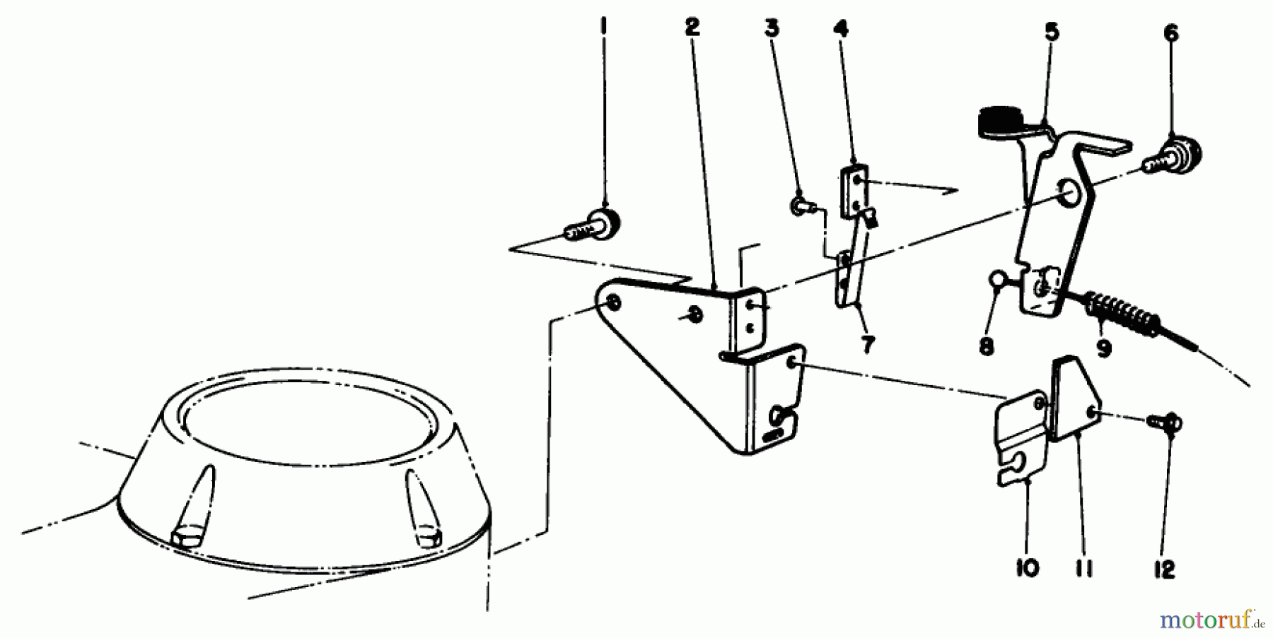  Toro Neu Mowers, Walk-Behind Seite 2 22581 - Toro Lawnmower, 1991 (1000001-1999999) BRAKE ASSEMBLY