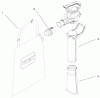 Toro 51549 - Rake and Vac Blower, 1999 (99000001-99100000) Listas de piezas de repuesto y dibujos VACUUM TUBE & BAG ASSEMBLY